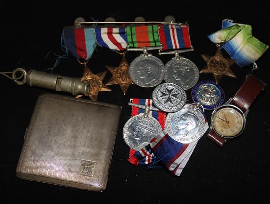 A group of medals